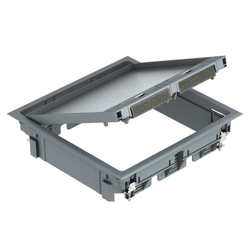 Лючок GES9 U (универсальный) 12xModul45 (полиамид,серый) (GES9 10U 7011) | 7405070 | OBO Bettermann — OBO Bettermann