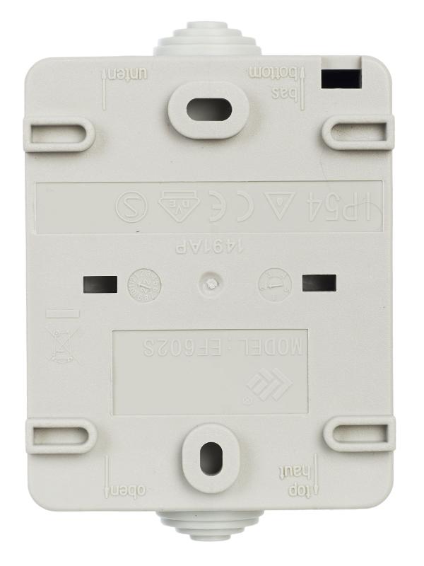 Форс Выключатель 2-клавишный О/У IP54 ВС20-2-0-ФСр| EVS20-K03-10-54-DC | IEK — миниатюра 3