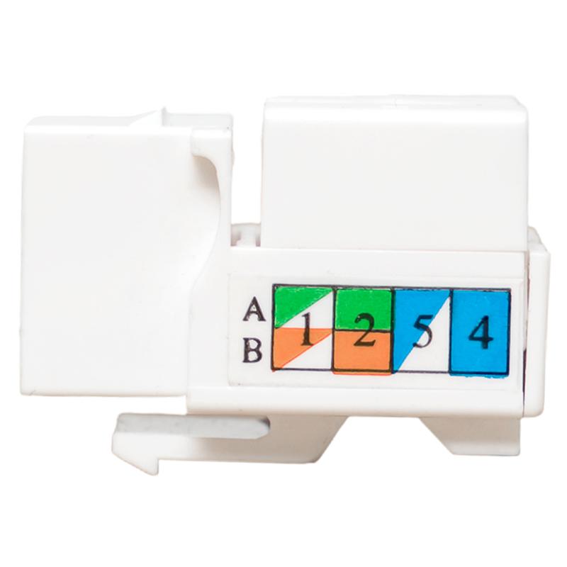Модуль Keystone TERACOM PRO Cat.6 RJ-45 неэкранированный 110 IDC 90 градусов белый | TRP-KSTN-90D-6UTP-WH | EKF — миниатюра 4