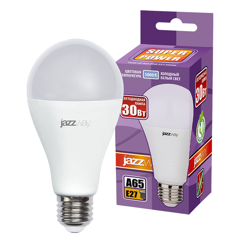 Лампа светодиодная PLED- SP A65 E27 5000K 230/50 | .5019720 | Jazzway — миниатюра 3