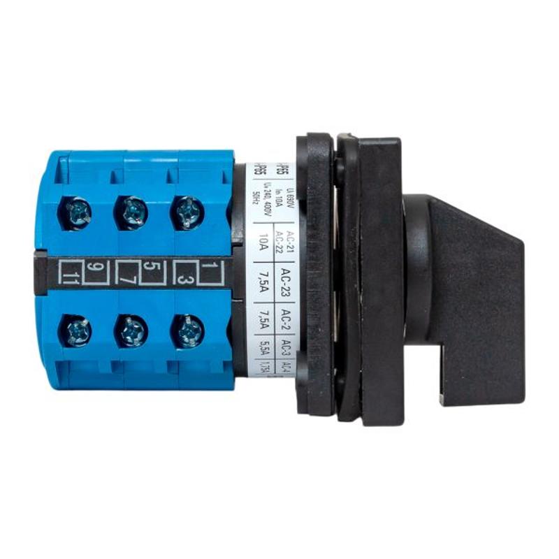 Переключатель кулачковый ПК-1-53 10А 3P «1-2» IP65 | pk-1-53-10-65 | EKF — миниатюра 3