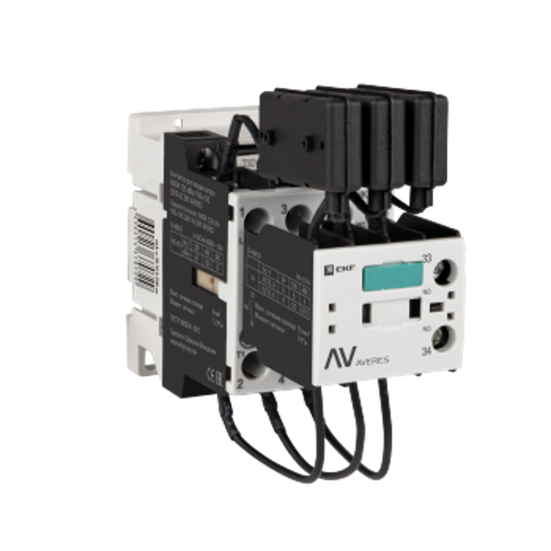 Контактор для конденсатора КМЭК 15 кВАр 230В 1NО+1NC AVERES | ctrk-s-22-15-230-av | EKF — EKF