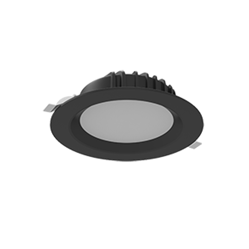 Cветильник светодиодный Downlight круглый встраиваемый 190*70 мм 16W 3000K IP54 RAL9005 черный муар | V1-R0-T0083-10000-4401630 | VARTON — VARTON