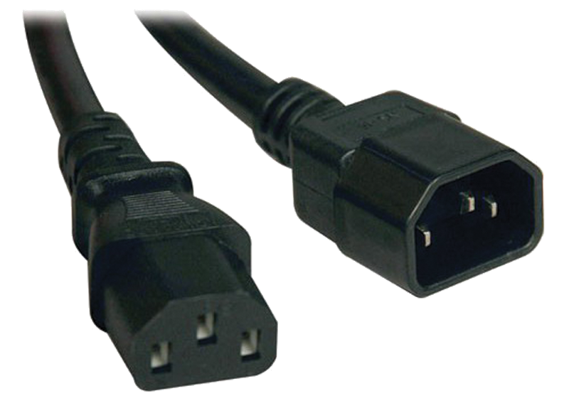 Кабель электропитания PDU 3х1,5 1М с разъёмами С19-C20 | PC-C19C20-1M | ITK — миниатюра 2