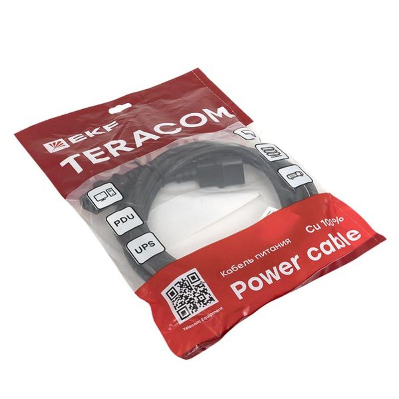 Кабель питания TERACOM для PDU IEC 60320 C13 - IEC 60320 C14 сечение 3x1,5мм2 250В 10A 3 м | TRC-PCA-C13-C14-3M | EKF — миниатюра 9
