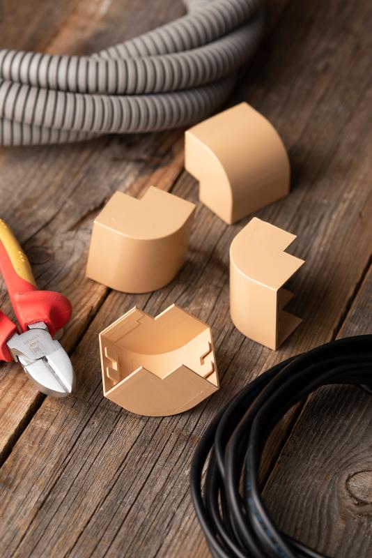 Угол внешний (40х25) (4 шт) Plast EKF PROxima   под светлое дерево|obl-40-25x4|EKF — миниатюра 5