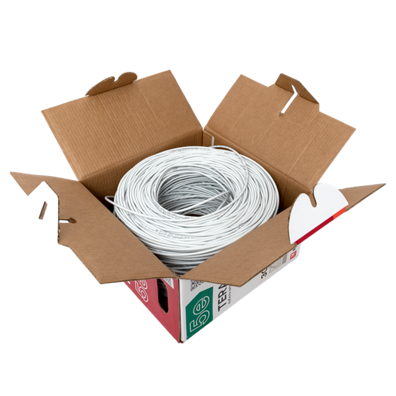 Кабель витая пара TERACOM Cat.5E U/UTP 4 пары solid оболочка PVC цвет серый (упак. 305м) | TRC-5EUTP-04PVC-GY-IN3 | EKF — миниатюра 17
