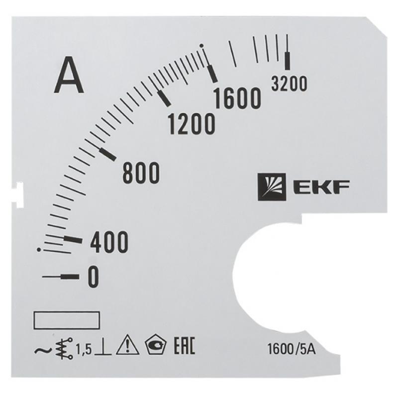 Шкала сменная для A961 1600/5А-1,5 PROxima | s-a961-1600 | EKF — EKF
