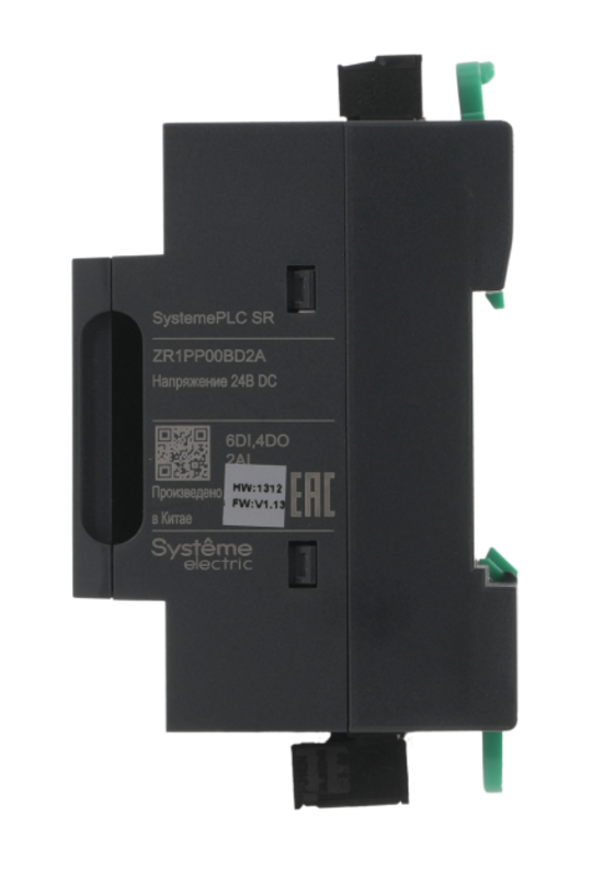Интеллектуальное реле SR1; 24 VDC; 12 IO: 6 DI, 4 DO (реле); 2 AI; 1xRS485 | ZR1PP00BD2A | SE — миниатюра 4