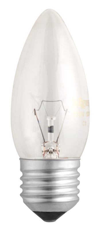 Лампа накаливания ЛОН  40Вт Е27 240В B35 clear | 3320546 | Jazzway — Jazzway