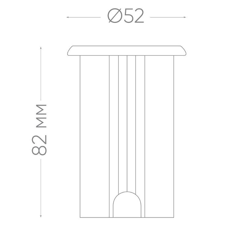 Светодиодный светильник SP2812   D52*H82, 1W AC24V 2700K IP68 | 32162 | FERON — миниатюра 5