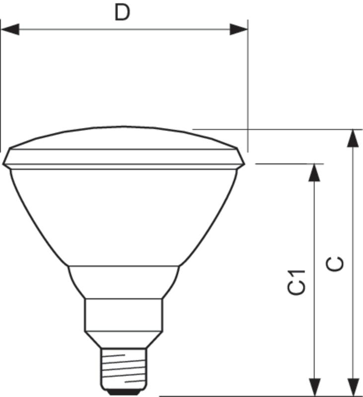 Лампа накаливания ЛОН IR175R PAR38 230V E27.1CT/12 | 923801444210 | PHILIPS — миниатюра 2