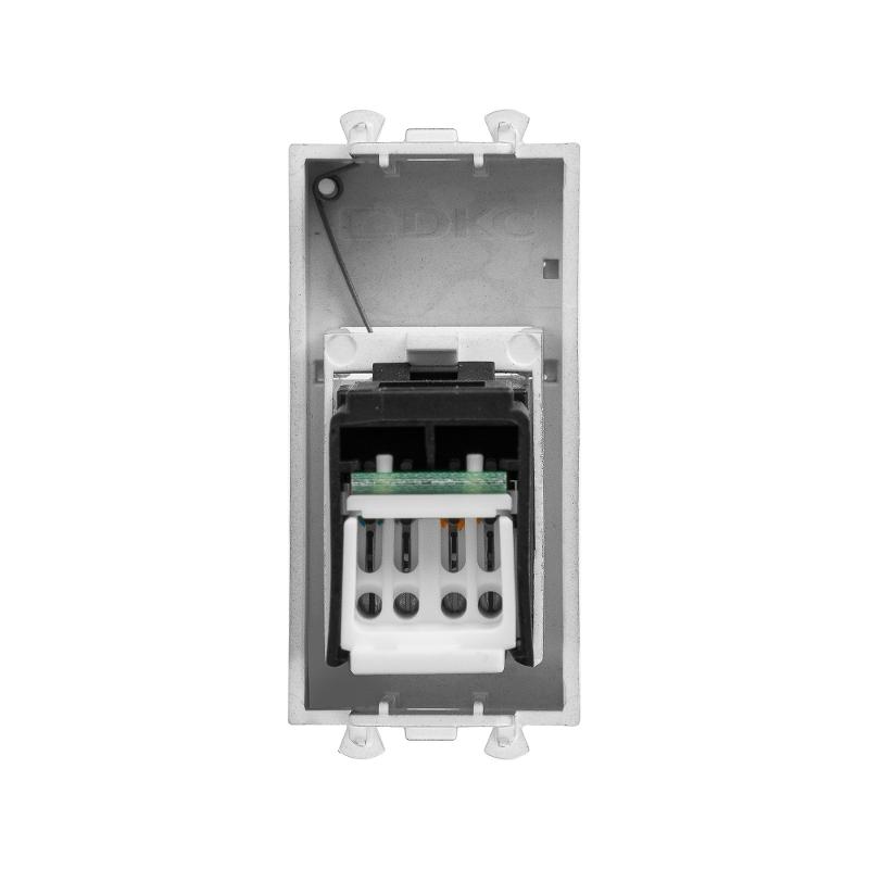 Компьютерная розетка RJ-45 модульная, кат.6, "Avanti", "Закаленнаясталь", 1 модуль | 4404291 | DKC — миниатюра 6