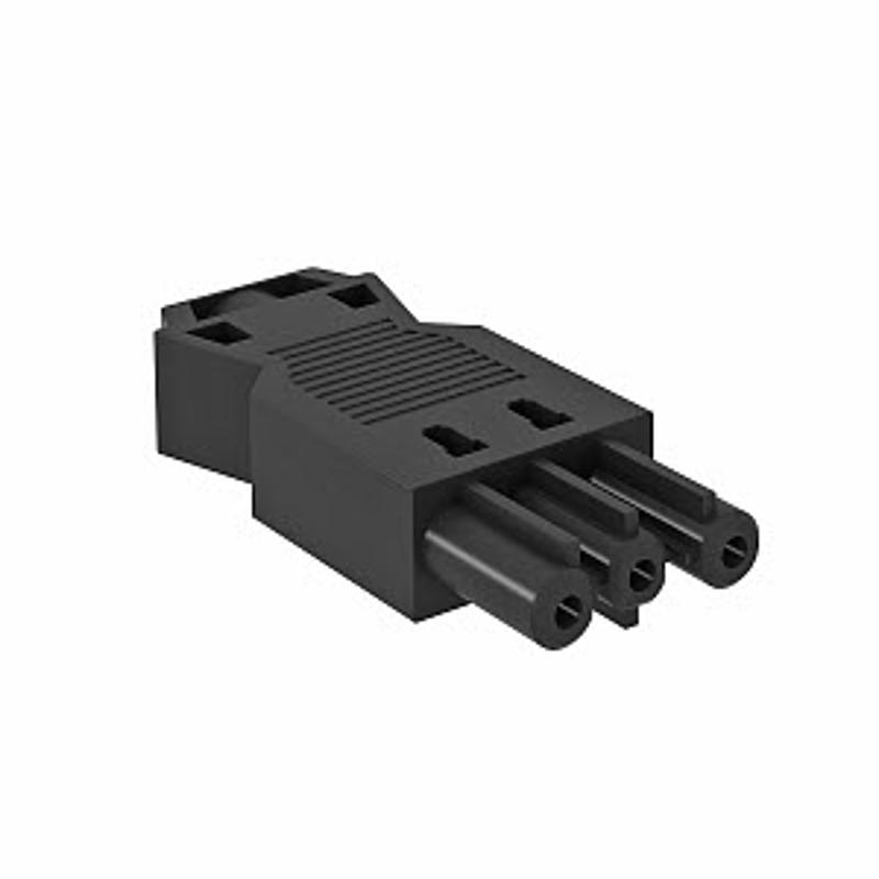 Разъем 3-полюсный Modul45connect, вилка 16 А, 250 B (черный) (BT-S GST18i3p SW) | 6108056 | OBO Bettermann — миниатюра 2