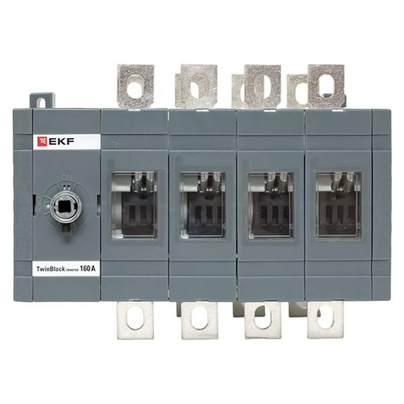 Рубильник 160A 4P реверсивный без рукоятки управления TwinBlock | tb-s-160-4p-rev | EKF — миниатюра 10