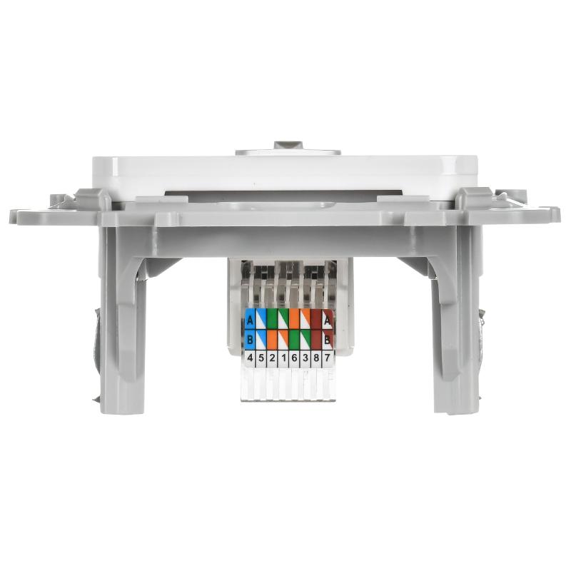 FLITE Розетка компьютерная RJ45 кат.5Е UTP РК5е-1-0-ФлБ белый | FI-K12-1-K01 | IEK — миниатюра 4