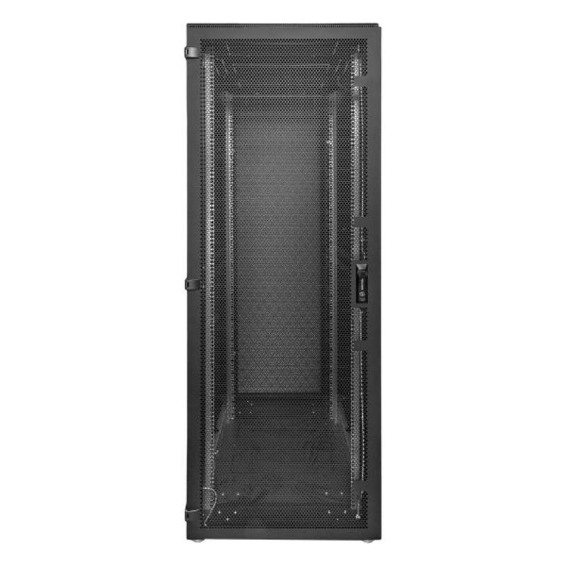 Шкаф напольный 19" TERACOM PRO 42U600х1000 мм двери перфорированная сзамком-ручкой и перфорированная чёрный | TRP-NTC-4261-65B | EKF — миниатюра 2