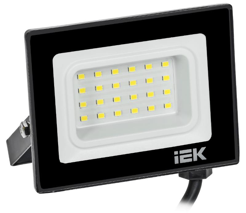 Прожектор светодиодный СДО 06-20 20Вт 6500К IP65 черный | LPDO601-20-65-K02  | IEK — миниатюра 2