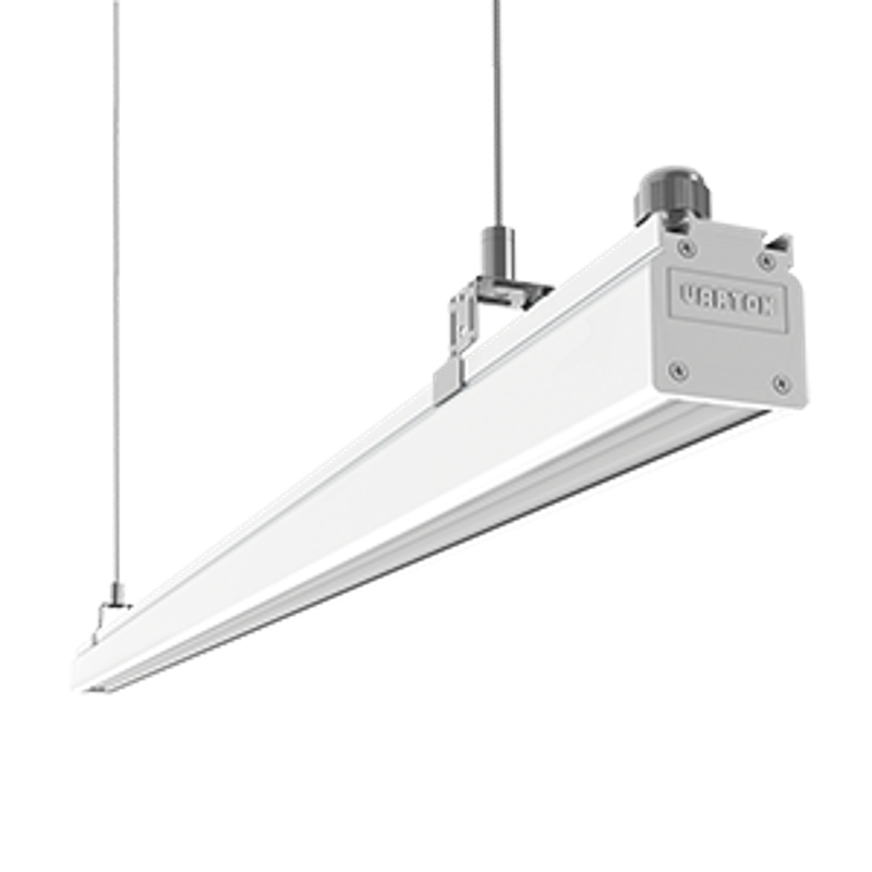 Cветильник светодиодный линейный Mercury Mall IP54 748x54x58 мм линза 89°x115 30W 4000К белый RAL9003 муар | V1-R0-00566-31L12-5403040 | VARTON — VARTON