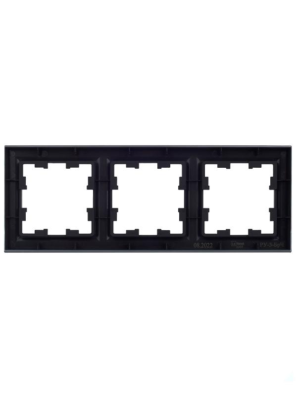 BRITE Рамка 3-ая РУ-3-БрЧ черный | BR-M32-K02 | IEK — миниатюра 10
