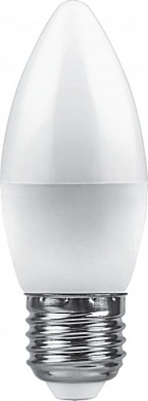 Лампа светодиодная LB-570 (9W) 230V E27 2700K свеча | 25936 | FERON — миниатюра 1