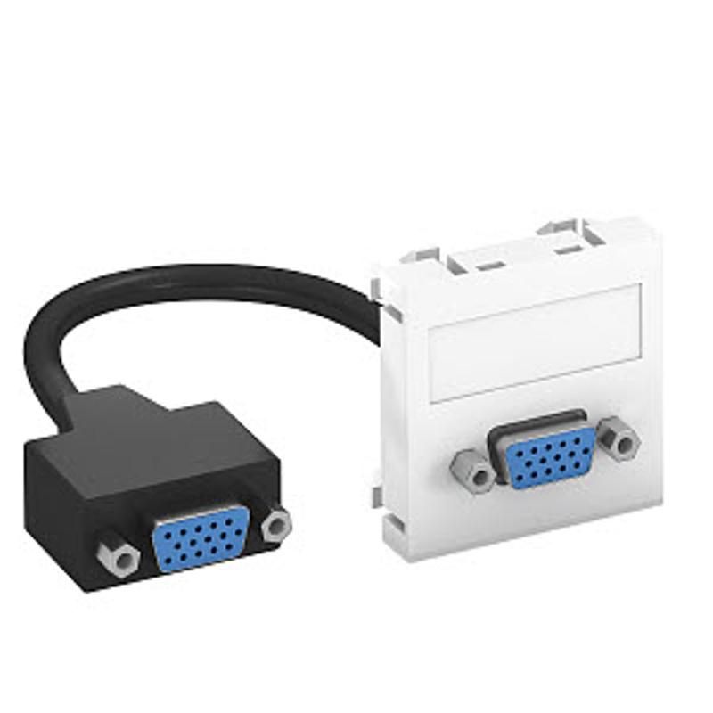 Мультимедийная рамка VGA Modul45 (серебристый) (MTG-VGA F AL1) | 6104664 | OBO Bettermann — миниатюра 2