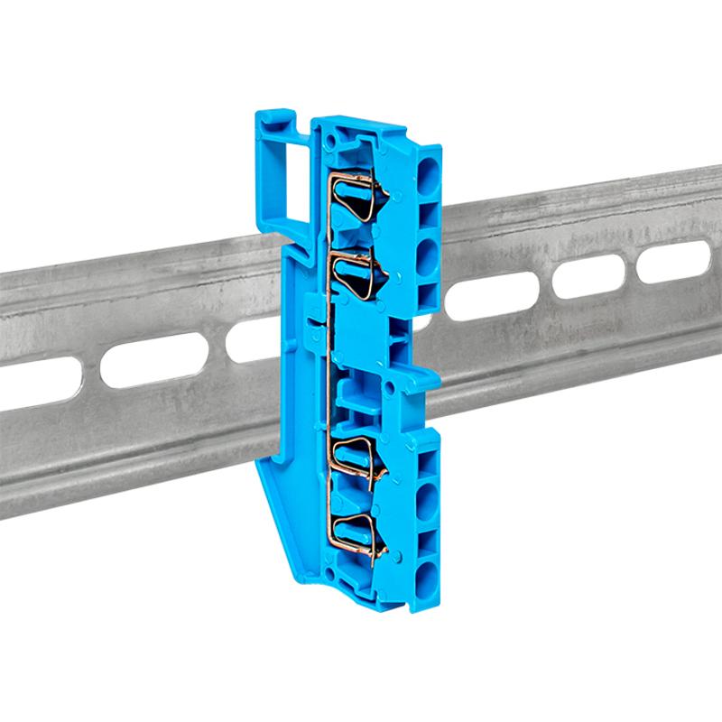 Колодка клеммная пружинная JXB-ST-2.5 28А 4 вывода синяя EKF PROxima | plc-jxb-st-2.5-4-blue | EKF — миниатюра 11