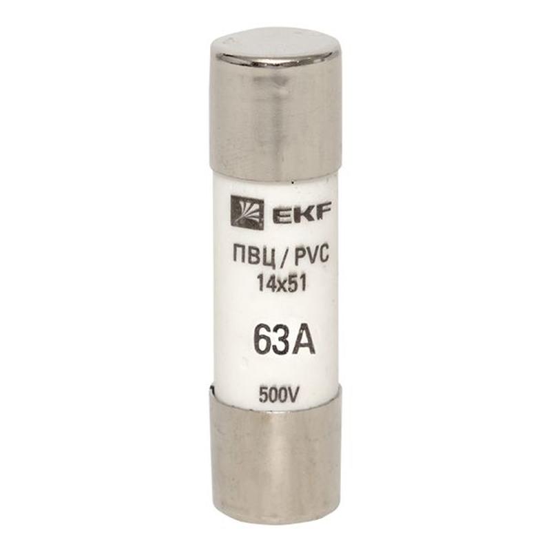 Плавкая вставка цилиндрическая ПВЦ (14х51) 63А | pvc-14x51-63 | EKF — миниатюра 3