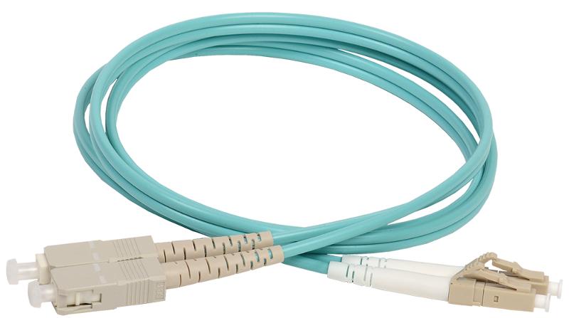 Оптический (патч-корд), MM, 50/125 (OM3), LC/UPC-SC/UPC,(Duplex),3м | FPC5003-LCU-SCU-C2L-3M | ITK — ITK