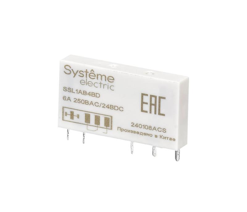 Реле интерфейсное 1CO,6A, 24В DC | SSL1AB4BD | SE — Systeme Electric