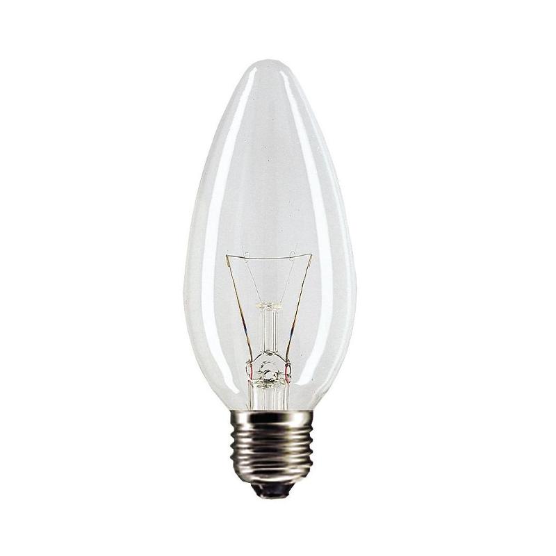 Лампа накаливания ЛОН Stan 40W E27 230V B35 CL 1CT/10X10 | 921492044218 | PHILIPS — миниатюра 1