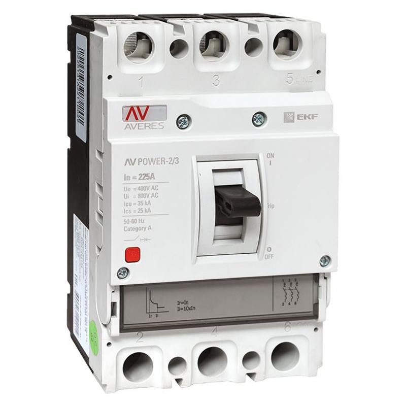 Выключатель автоматический AV POWER-2/3 225А 35kA TR | mccb-23-225-TR-av | EKF — EKF