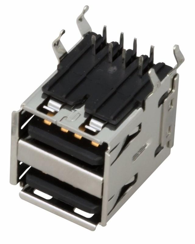 Разъем гнездо на плату 2хUSB-A (металл) | 05-0003 | REXANT — REXANT