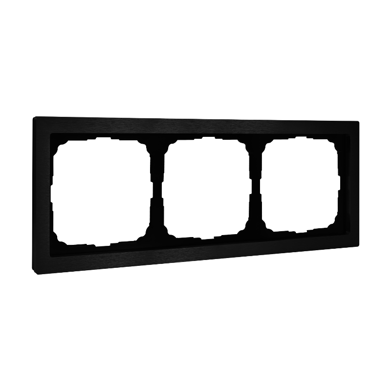 ArtGalery Pure Оникс Рамка 3-постовая , металл | GAL312303 | SE — Systeme Electric