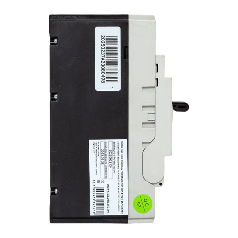Выключатель автоматический AV POWER-2/3 250А 50kA ETU2.0 | mccb-23-250-2.0-av | EKF — миниатюра 27