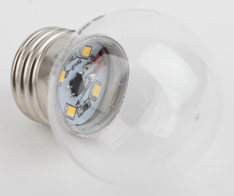 Лампы cветодиодные ERAWL45-E27 LED P45-1W-Е27 (диод. шар, прозр., 4SMD, 1W, E27, для белт-лайт) (10/100/6000) | Б0049572 | ЭРА — миниатюра 2