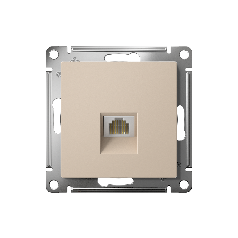AtlasDesign Песочный Розетка компьютерная RJ45, кат. 5Е, механизм | ATN001283 | SE — миниатюра 2