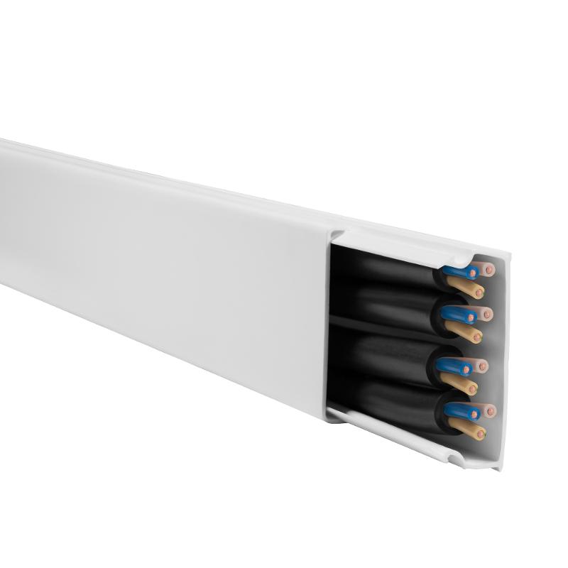 Мини-канал Metra - 40x16 - 2 метра - с крышкой - без перегородки - белый — миниатюра 6