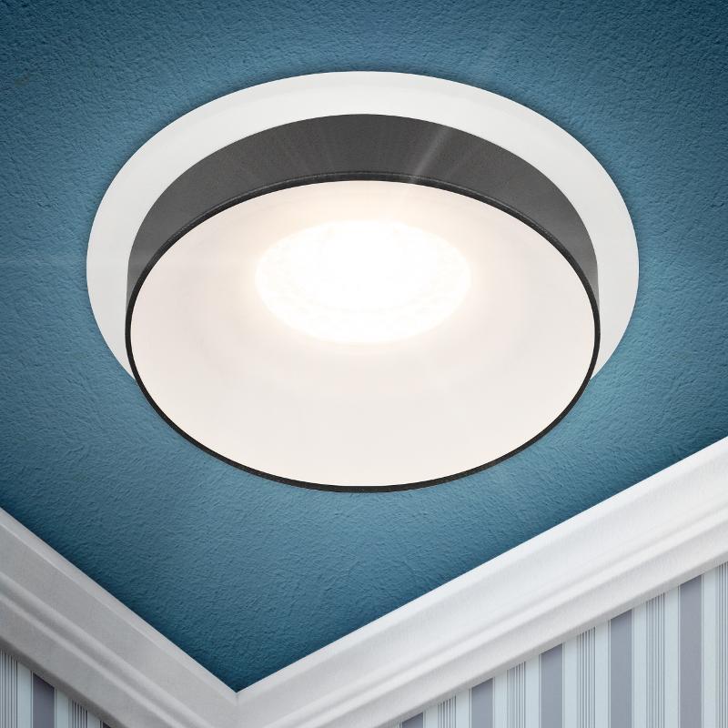 Cветильник встраиваемый декоративный DK95 WH MR16 GU5.3 белый | Б0055592 | ЭРА — миниатюра 1