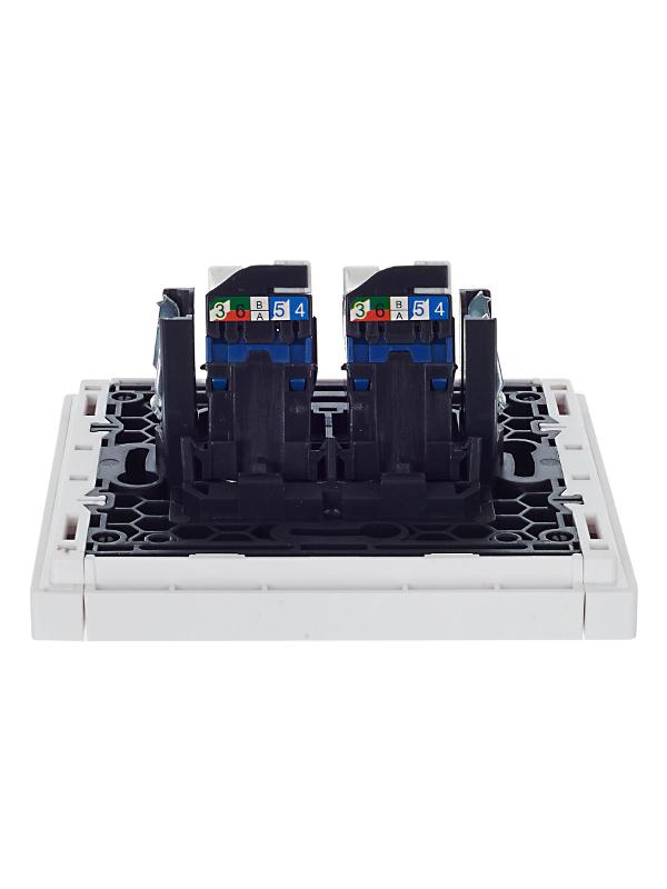 FORTE&PIANO Розетка комп. 2-ая RJ45 кат.6 FP234 белый | FP-K20-2-K01 | IEK — миниатюра 5