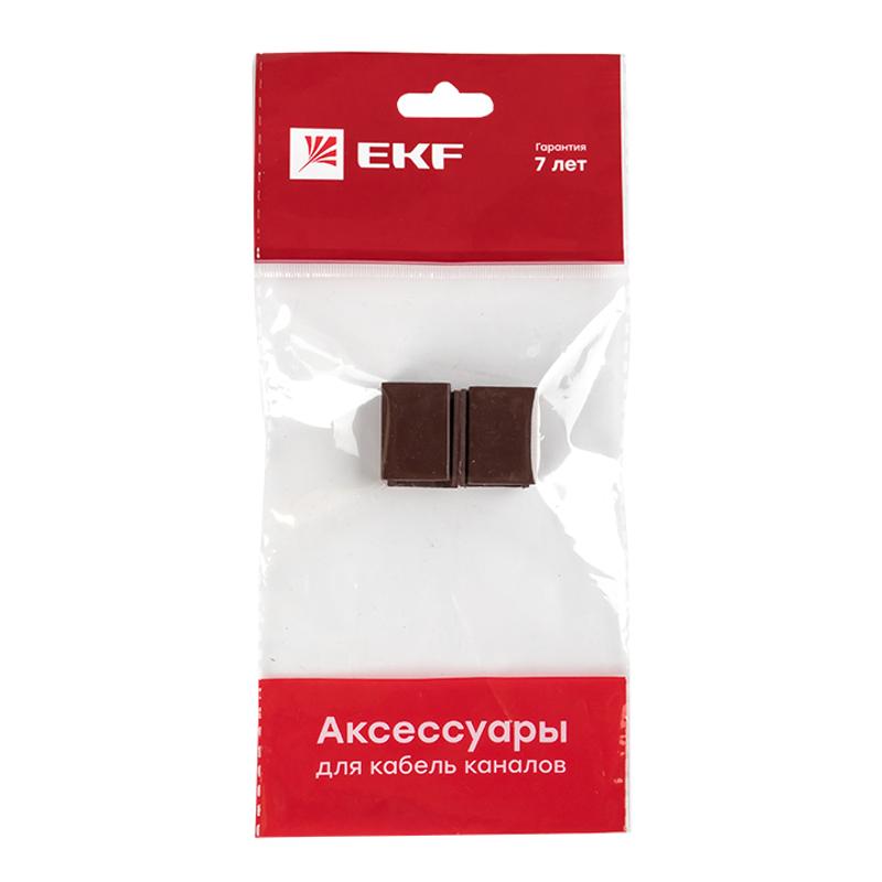 Соединитель (15х10) (4 шт) Plast EKF PROxima  под темное дерево  |  cond-15-10x4 |  EKF  — миниатюра 7