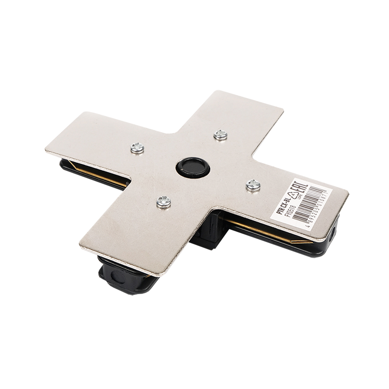 Коннектор для накладного шинопровода PTR CX-BL чёрный X -образный | 5010871 | Jazzway — миниатюра 2