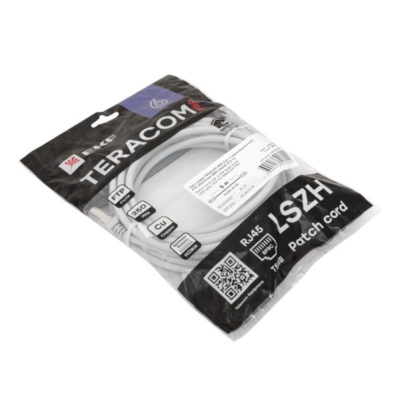 Патч-корд TERACOM PRO Cat.6 экранированный FTP оболочка LSZH серый (5,0м)|TRP-6FTP-LSH-5M-GY|EKF — миниатюра 7