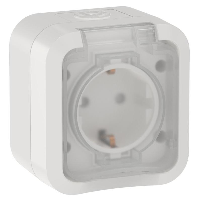 TORS Розетка 1-я с з/к кр. 16А IP55 TS320 белый | TS-R16-16-55-K01 | IEK — IEK (ИЭК)