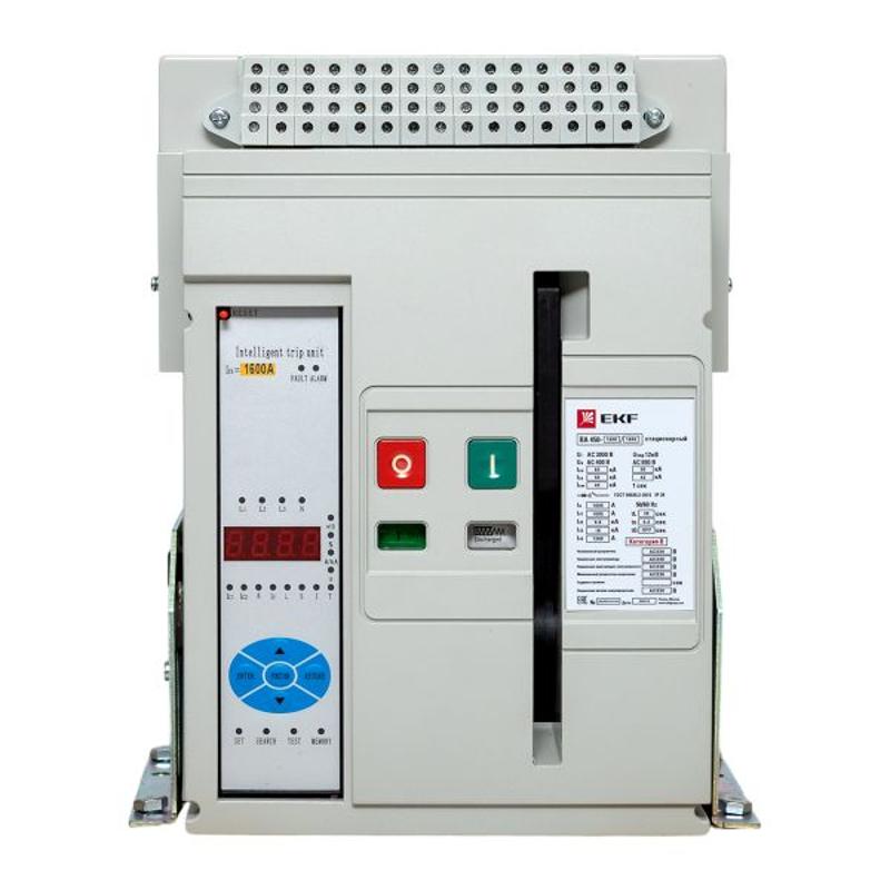 Выключатель автоматический ВА-450 1600/1600А 3P 55кА стационарный EKF | mccb450-1600-1600 | EKF — миниатюра 2
