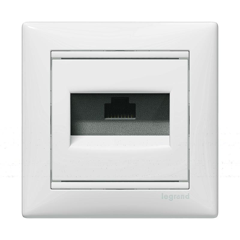 Valena Белый Розетка комп(RJ45) 1-ая 5 кат UTP — миниатюра 2