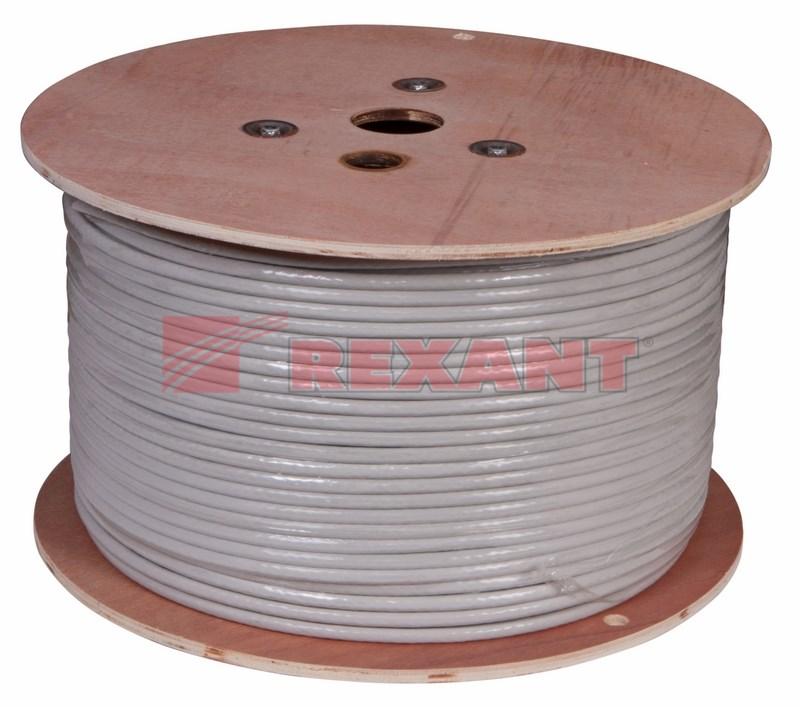 Кабель витая пара SSTP 4PR 23AWG, CAT7, бухта 305 м | 01-0542 | REXANT — миниатюра 2