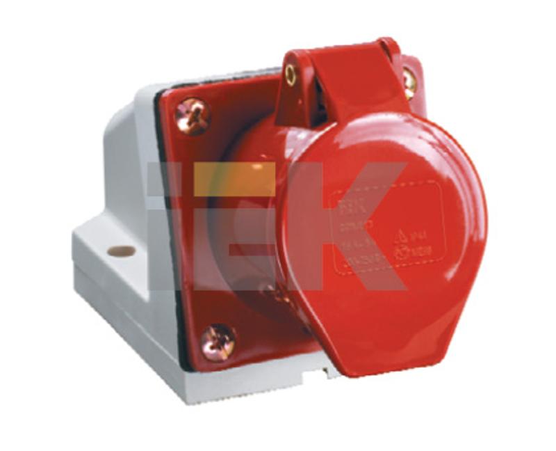 Розетка 124 стационарная 3Р+РЕ 32А 380В IP44 | PSR12-032-4 | IEK — миниатюра 2