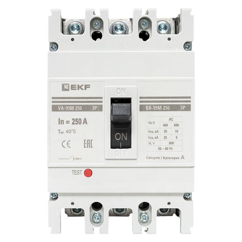 Выключатель автоматический ВА-99М 250/250А 3P 35кА EKF Basic | mccb99-250-250m | EKF — миниатюра 20