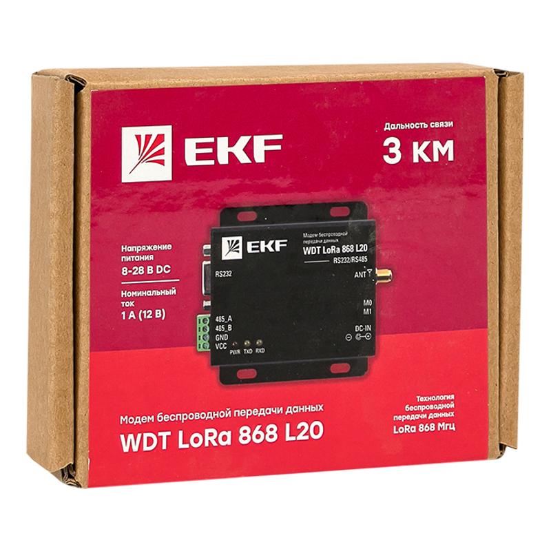 Модем беспроводной передачи данных WDT LoRa 868 L20 PROxima | wdt-L868-20 | EKF — миниатюра 2